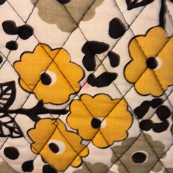 Vera Bradley Floral & Leopard Quilted Backpack - Yellow and Black - Picture 4 of 11
